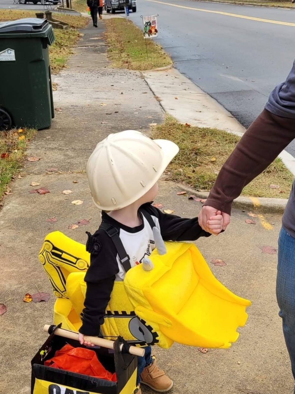 Kids Yellow Excavator Costume (Hat Not Included)